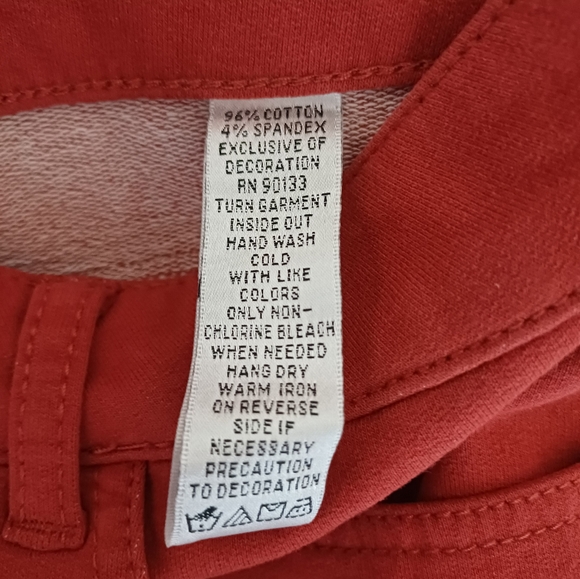 NWT Quacker Factory Jeans Bootcut Dream Jeannes Spice Red Size 14 A210151 - Picture 6 of 8